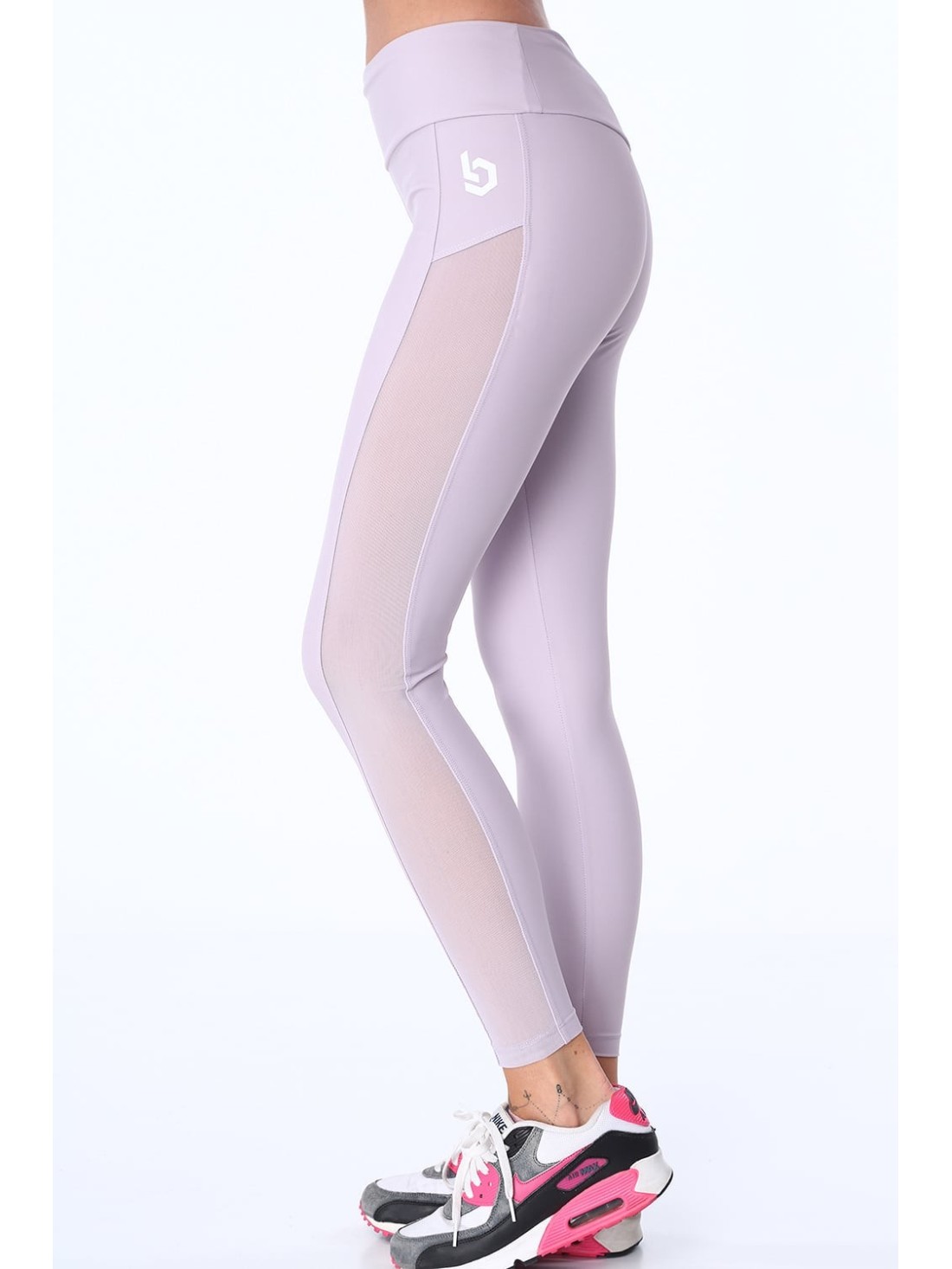 Leggings mit transparentem Lavendelstreifen MR13861 – Online-Shop – Boutique